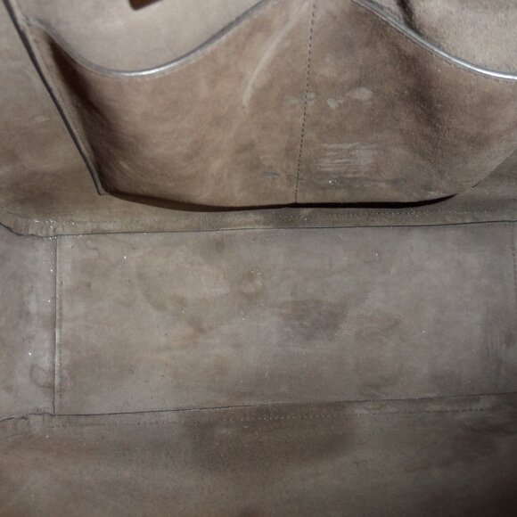 Michael Kors Collection Brown/Tan Croc Embosed Leather Large Tote Handbag - Picture 14 of 16